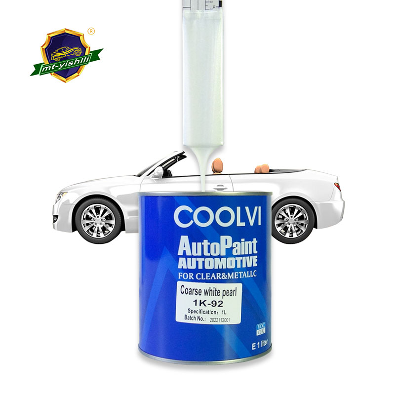 Peinture de finition de voiture 1K/2K, couleur brute, blanc perle, remplissage de carrosserie, offre sp&eacute;ciale